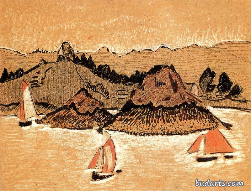 布雷顿海岸的渔船