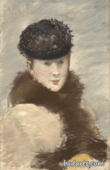 Méry Laurent Wearing a Small Toque