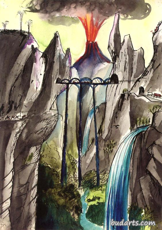 《穆格里》14的图画书(火山喷发的山脉) 《穆格里》14的图画书(火山喷发的山脉)