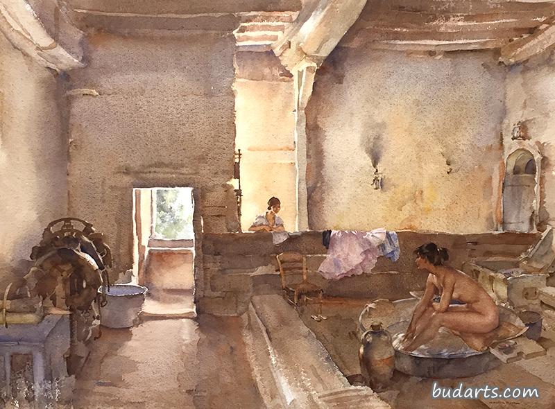 The Chateau Bath, Equilly (Paméla Bathing)