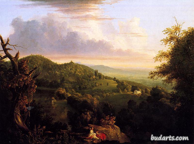 View of Monte Video, Seat of Daniel Wadsworth, Esq.