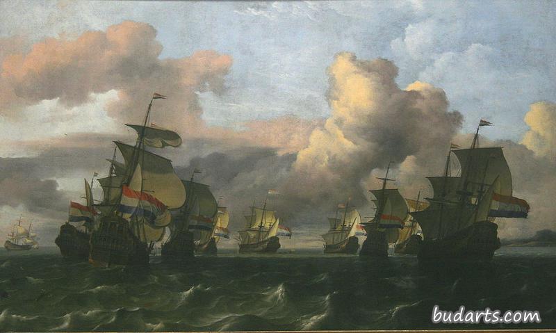 La retour de la flotte de la Compagnie des Indes néerlandaises (The Return of the Fleet of the Dutch East India Company)