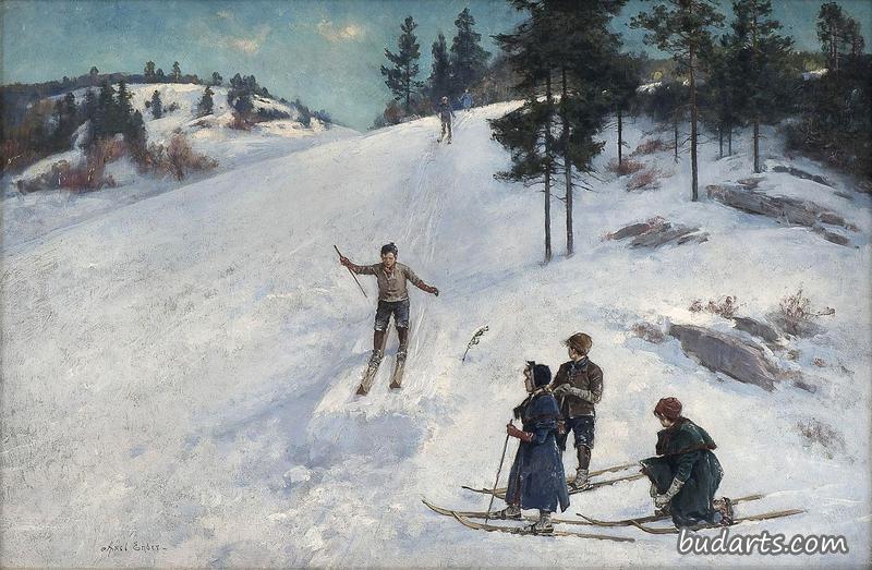 滑雪跳跃