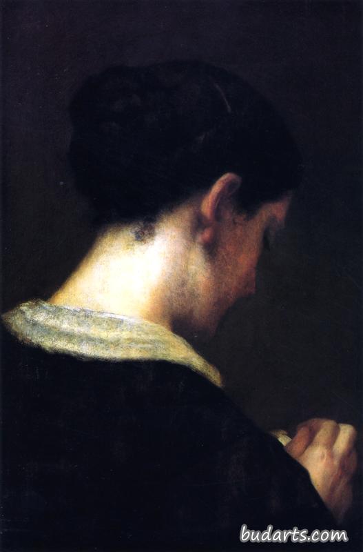 丢失的侧影——艺术家妻子的肖像