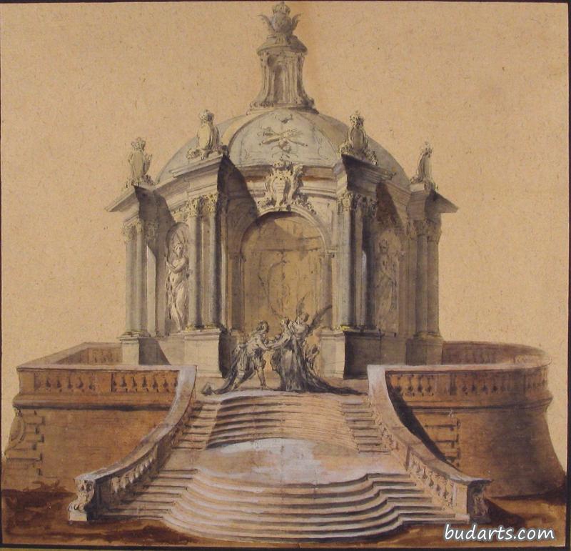 Design for Festival Architecture for an Entry into Paris for the King of Sweden, Frederick I of Hesse Design for Festival Architecture for an Entry into Paris for the King of Sweden, Frederick I of Hesse