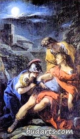 Jerusalem Delivered - Erminia and Vafrino Curing Tancredi