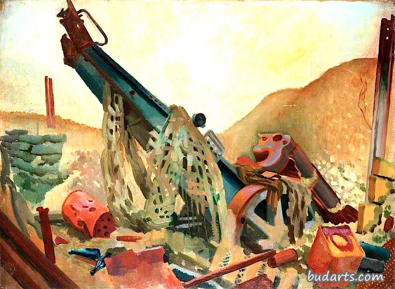 A Captured Howitzer at Fampoux