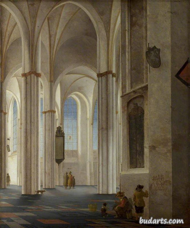 The Interior of the Buurkerk at Utrecht