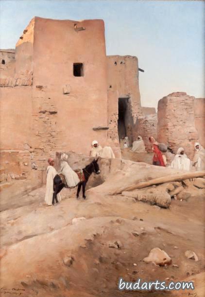 The Oasis of Chetma, near Biskra (L'oasis de Chetma, près de Biskra)