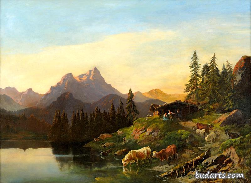 高山小屋湖