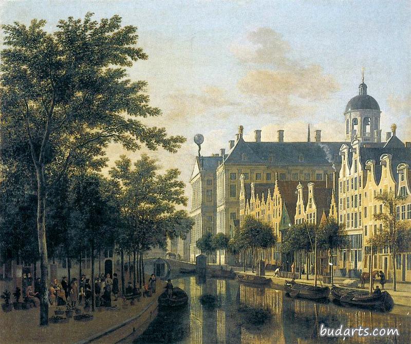 The Nieuwezijds Voorburgswal in Amsterdam