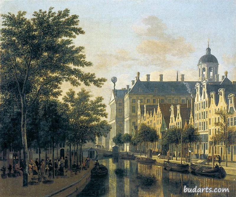 The Nieuwezijds Voorburgswal in Amsterdam