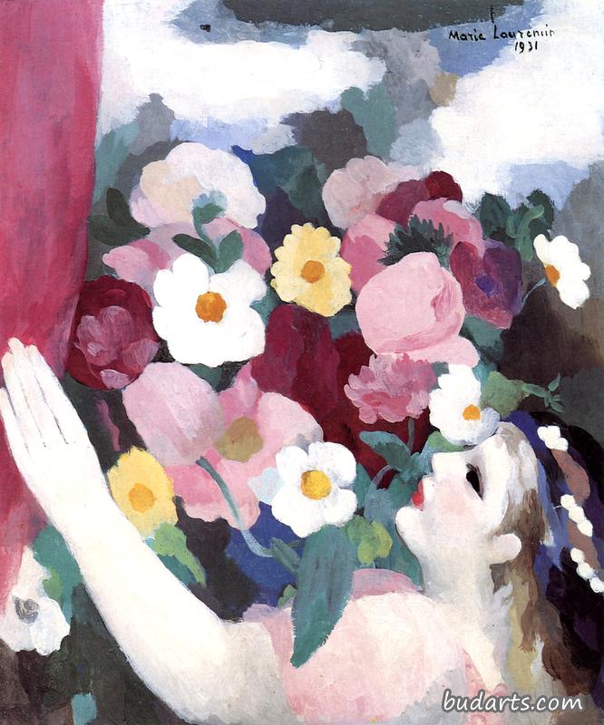 插花女子