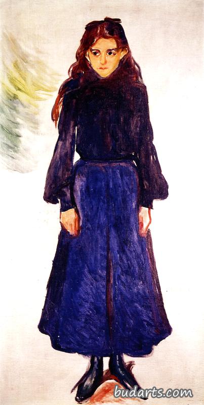 蓝衣少女