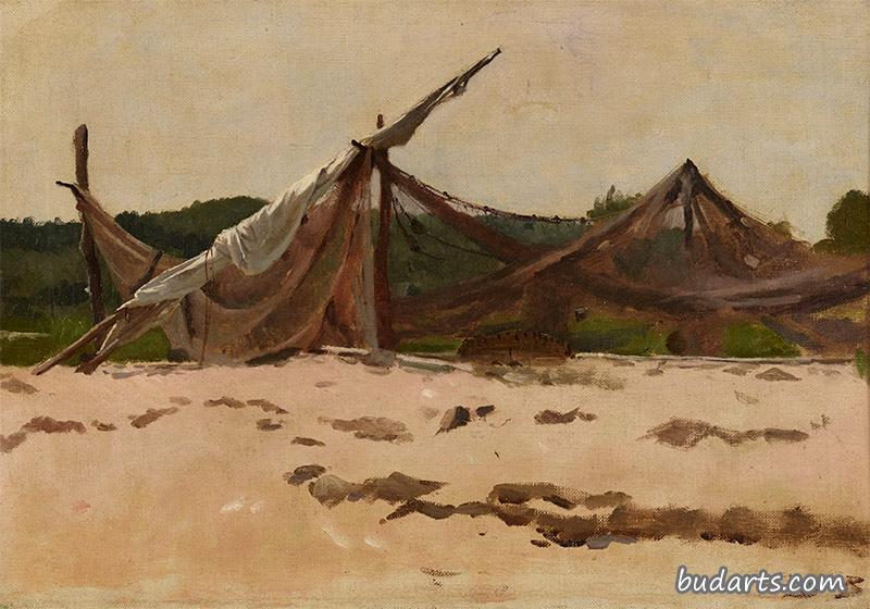 Sails and Nets Drying