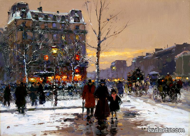 Place Pigalle, Winter