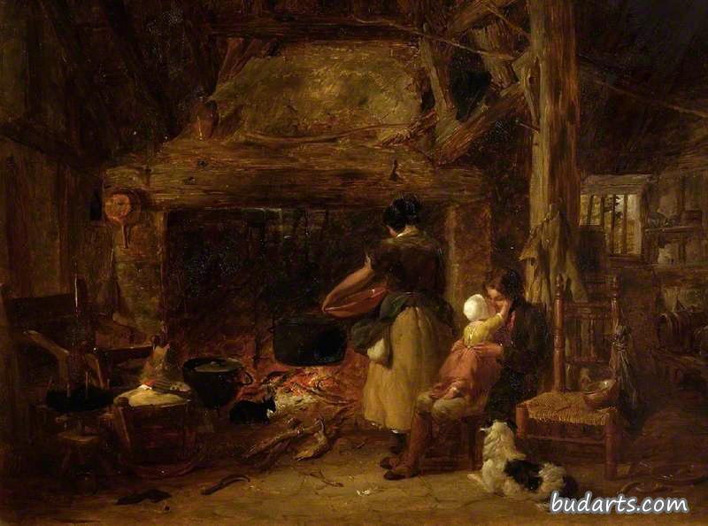 小屋内部
