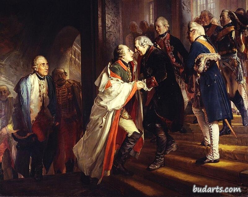 1769 年腓特烈二世与皇帝约瑟夫二世在尼斯会面 1769 年腓特烈二世与皇帝约瑟夫二世在尼斯会面