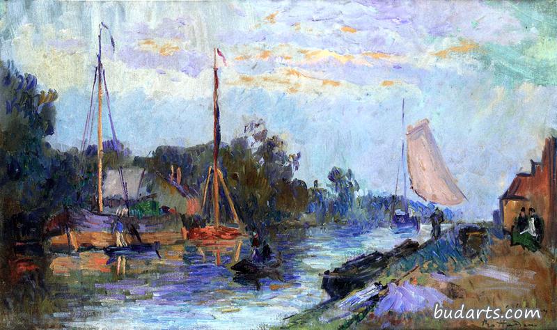 Rotterdam, View of Vleuve Schie