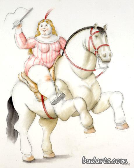 马戏团女骑手