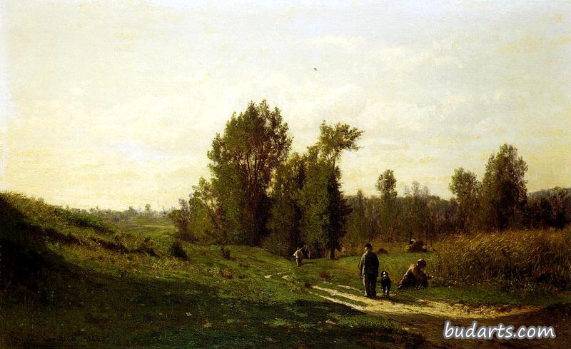 Chemin d'Ezeuville, pres d'Ecouen
