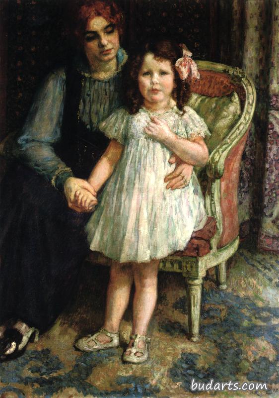 戈德纳夫人画像=马克斯和她的女儿朱丽叶 戈德纳夫人画像=马克斯和她的女儿朱丽叶