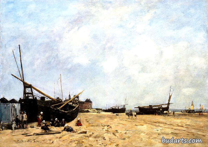 伯克，海滩场景