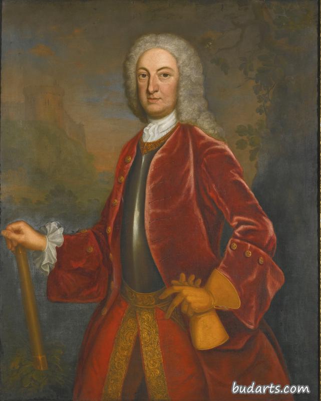 巴里摩尔第四伯爵詹姆斯·巴里中将的肖像