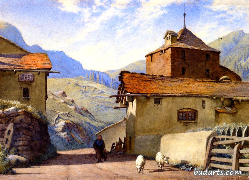 Street near Simplon Village