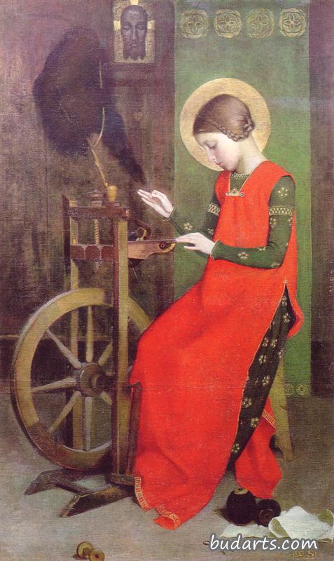 匈牙利的圣伊丽莎白为穷人纺织