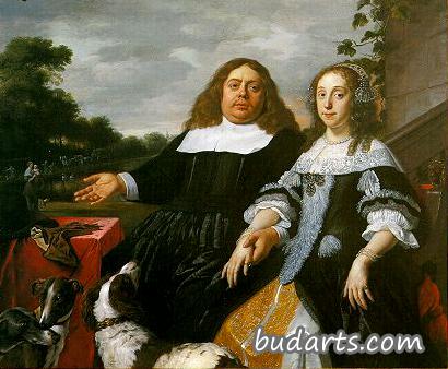 1665年,简·J·辛洛彭和他的第二任妻子露西亚·维布兰茨 1665年,简·J·辛洛彭和他的第二任妻子露西亚·维布兰茨