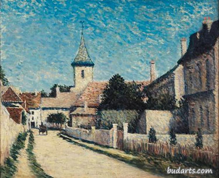 Road through Thorigny, near Lagny