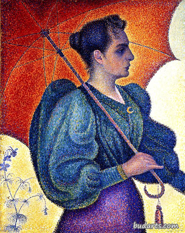 带阳伞的女人，作品243