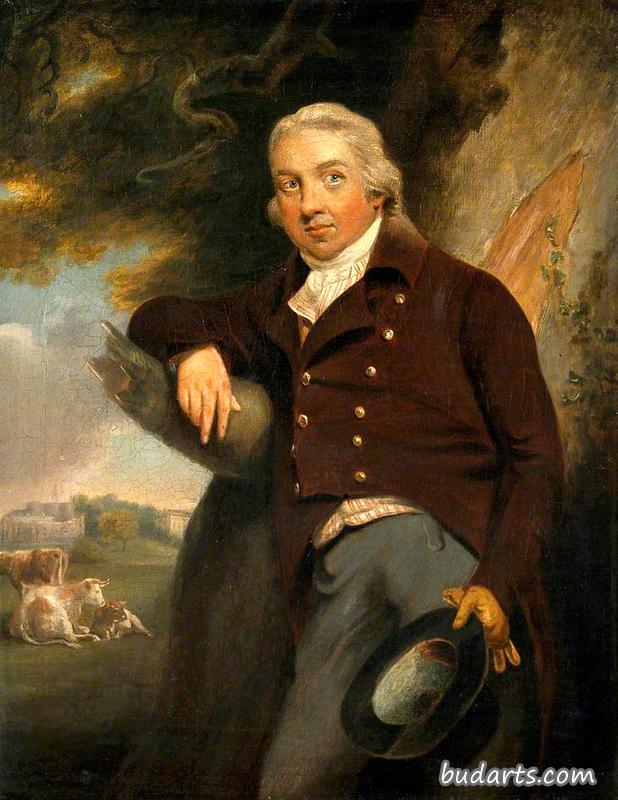 爱德华·詹纳(Edward Jenner),从格洛斯特郡伯克利市俯瞰 爱德华·詹纳(Edward Jenner),从格洛斯特郡伯克利市俯瞰