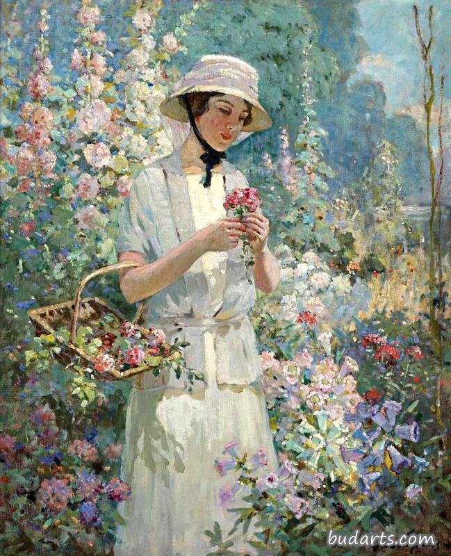 花篮女