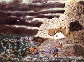 Five Bretons in the Storm by the Sea