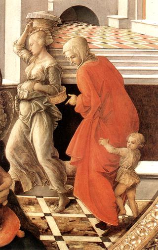 Virgin with the Child and Scenes from the Life of St Anne (detail)