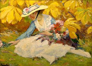 Woman with Flowers