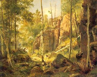 View on Island, Valaam