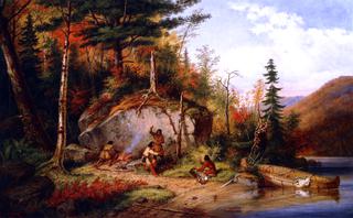 Canadian Autumn, View on the Road to Lake St. John