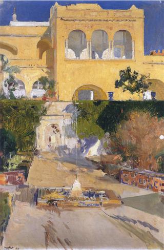 Afternoon sun at the Alcazar at Seville