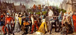 Joan of Arc Led to Stake Painting (Detail)