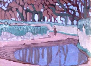 Landscape with a Lake and Trees