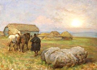 Durrington Stone, Wiltshire, Moonrise
