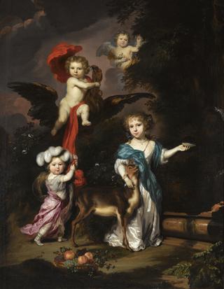 A Pastoral Family Portrait of Four Children