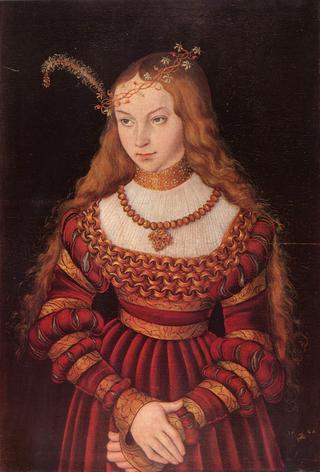 Portrait of Princess Sybille of Cleves as a bride John Frederick the Magnanimous of Saxony