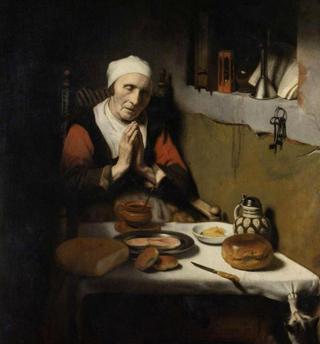 An Old Woman Praying