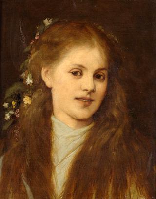 Woman with Flowers in Her Hair