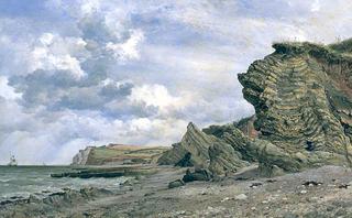 Triassic Cliffs, Blue Anchor, North Somerset
