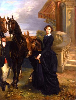 Portrait of Comtesse de Ranchicourt Leaving for the Hunt